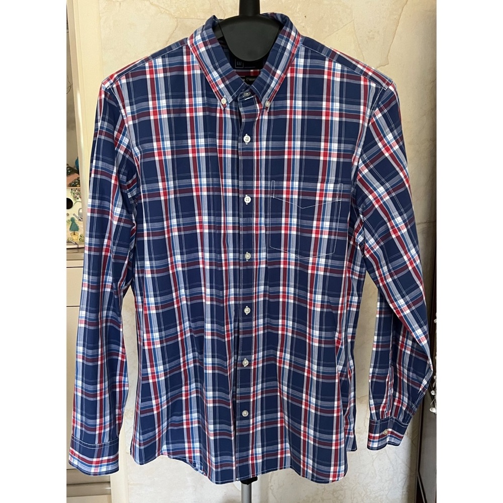 GAP Plaid Casual Button Down Shirt XL